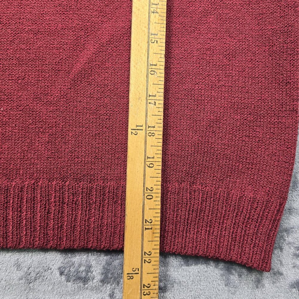 St. John Vintage Red Knit Sweater Pleated Skirt Set Medium - Picture 8 of 16